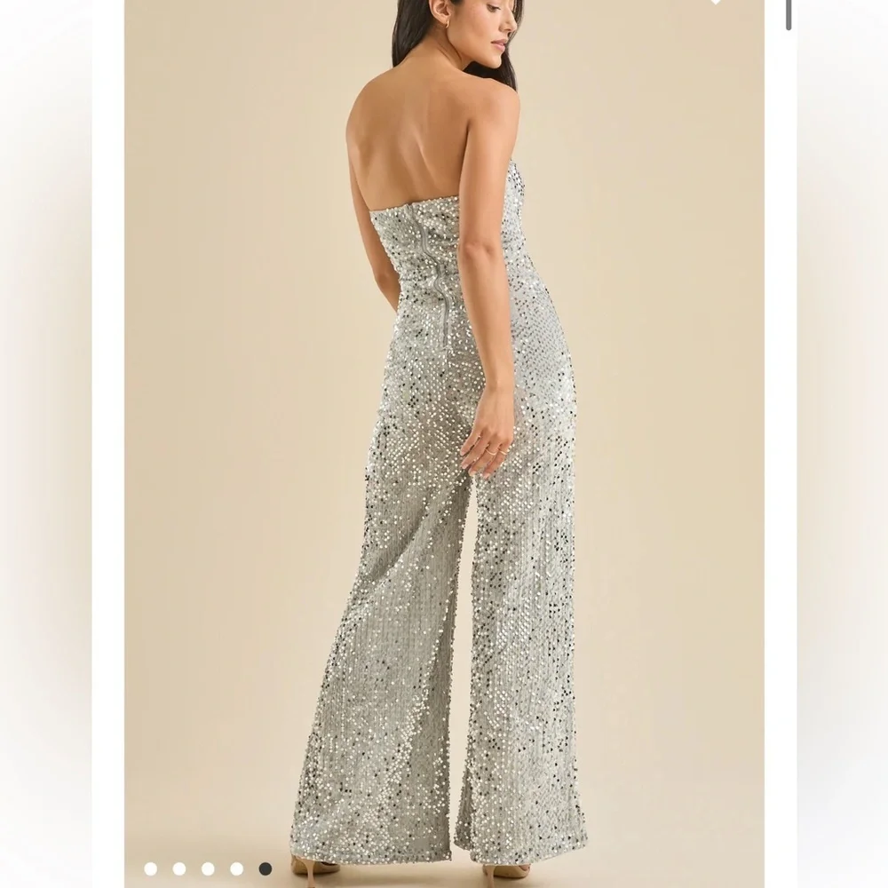 New with tags Altar’d state Raina sequin jumpsuit_2